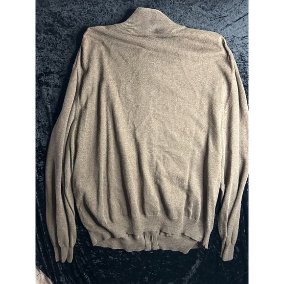 Kenneth Roberts Cotton Cashmere Argyle Zip Sweater XXL - Picture 5 of 5